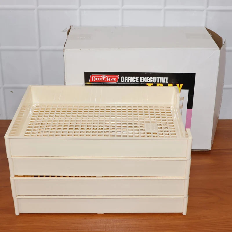 Document Organizer Tray – 4-Layer Durable Office File Holder