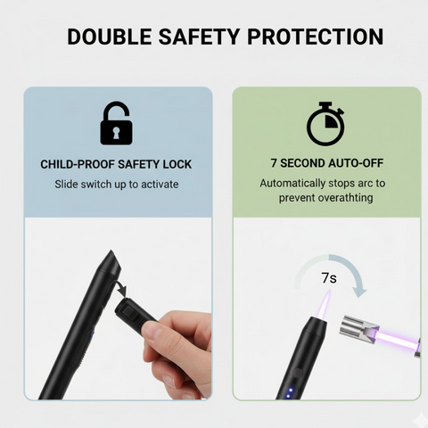 USB Rechargeable Electric Arc Lighter – Flexible, Windproof |