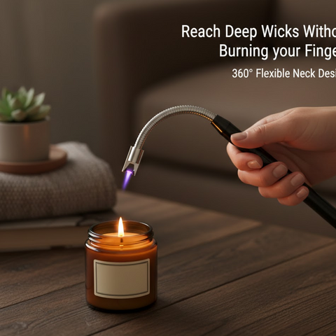 USB Rechargeable Electric Arc Lighter – Flexible, Windproof |