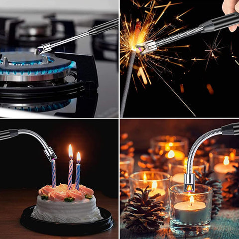 USB Rechargeable Electric Arc Lighter – Flexible, Windproof |